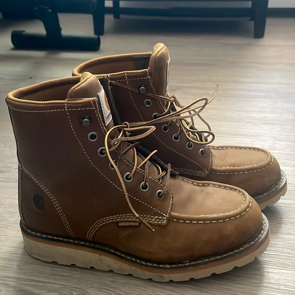 Carhartt Watwrproof 6" Moc Toe Wedge Boot Size 9 - Picture 1 of 11